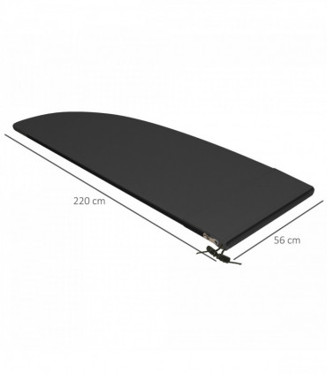 Outsunny Parasol Cover, Patio Cantilever Cover, Banana Umbrella Cover Black