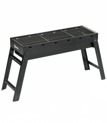 Outsunny Portable Charcoal Grill with Pull-Out Charcoal Basin