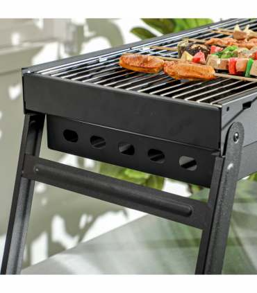 Outsunny Portable Charcoal Grill with Pull-Out Charcoal Basin