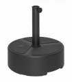 Outsunny Round Garden Parasol Base, Sand/Water Filled Parasol Stand, Black