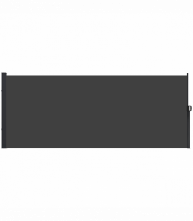 Outsunny Side Awning Retractable, Outdoor Privacy Screen, 400x160cm, Black