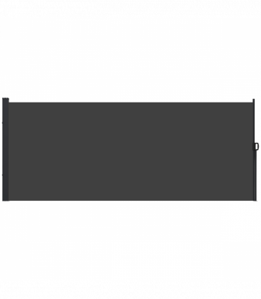 Outsunny Side Awning Retractable, Outdoor Privacy Screen, 400x160cm, Black