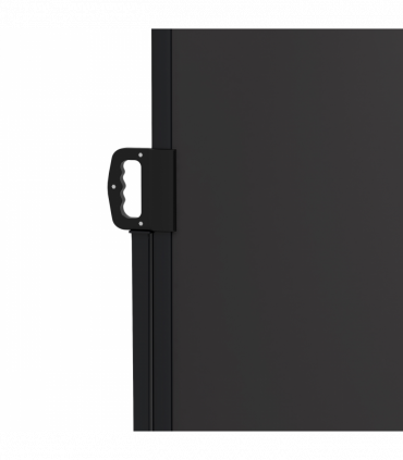 Outsunny Side Awning Retractable, Outdoor Privacy Screen, 400x160cm, Black