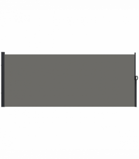 Outsunny Side Awning Retractable, Outdoor Privacy Screen, 400x180cm, Dark Grey