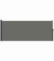 Outsunny Side Awning Retractable, Outdoor Privacy Screen, 400x180cm, Dark Grey