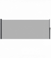 Outsunny Side Awning Retractable, Privacy Screen, 400x180cm, Light Grey