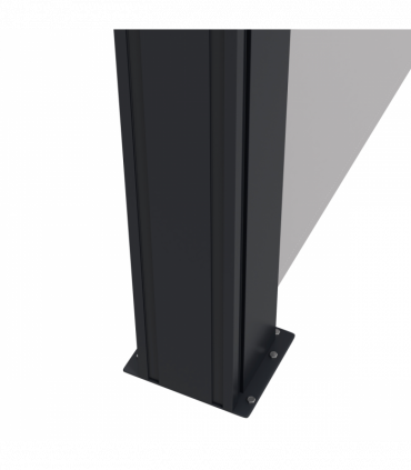 Outsunny Side Awning Retractable, Privacy Screen, 400x180cm, Light Grey