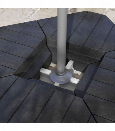 Outsunny Umbrella Weights for Offset Parasols, 80kg Sand or 60kg Water Filled