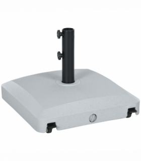 Outsunny Water or Sand Filled Outdoor Market Umbrella Base Stand with Wheels