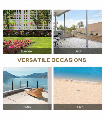 Outsunny Wooden Wheel Bench Rustic Outdoor Patio Garden Seat 2-Person Natural