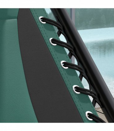 Outsunny Zero Gravity Lounger Chair, Folding Reclining Chair, Green