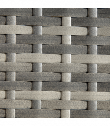 PE Rattan Outdoor Coffee Table, Rattan Side Table for Patio, Garden, Mixed Grey