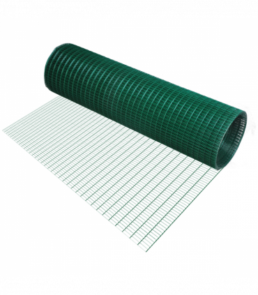 PVC Coated Welded Wire Mesh Chicken Poultry Aviary Fence Run Hutch Pet PawHut