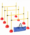 PawHut 4 Piece Dog Agility Equipment with 4 Hurdle Bar for Jump Training