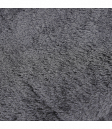 PawHut Four-Step Portable Dog Stairs with Washable Plush Cover, Dark Grey