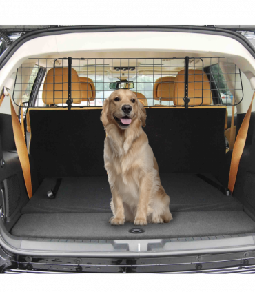 PawHut Heavy Duty Pet Dog Car Barrier Adjustable Ventilated Mesh Wire Guard