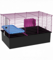 PawHut Small Animal Cage, Rabbit Guinea Pig Hutch, Pet Playhouse