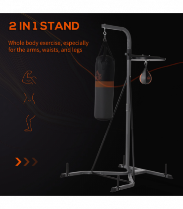 Punchbag & Speedball Boxing Station Frame Freestanding Training Home HOMCOM