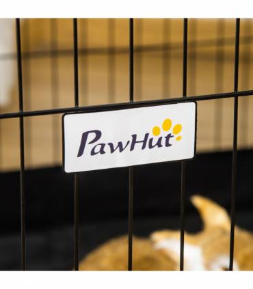 Rabbit Cage Guinea Pig Small Animal Playpen Water Proof Roof Pawhut