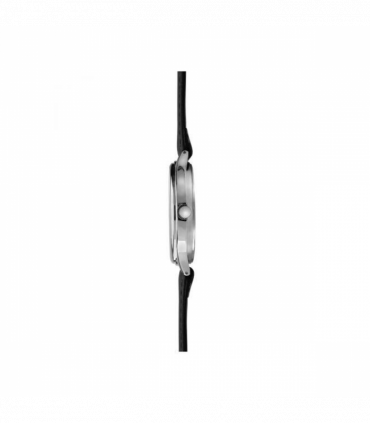 Sekonda Mens Basic Silver Dial and Black Leather Strap Watch1851