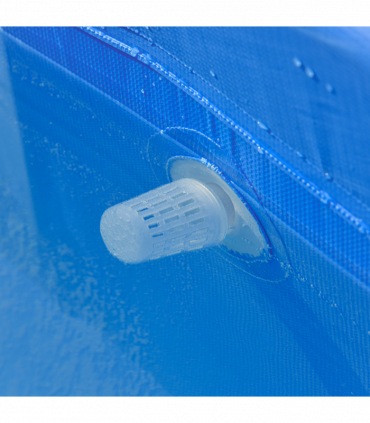 Steel Frame Pool & Filter Pump & Cartridge Rust Resistant 315 x 225 x 75cm Blue