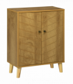 Storage Cabinet for Living Room Sideboard with Chevron Doors Natural