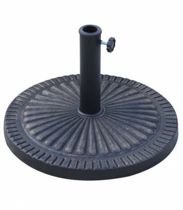 Stylish Bronze Tone Patio Umbrella Base - Secure Outdoor Support