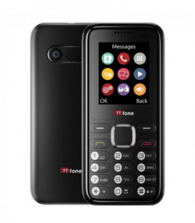 TTfone TT150 Black Dual SIM Mobile with USB Cable, EE Pay As You Go