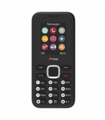 TTfone TT150 Black Dual SIM with Mains Charger, O2 Pay As You Go