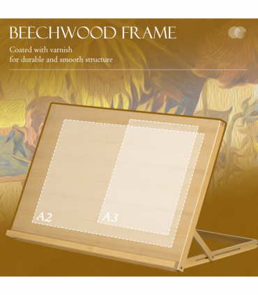 Vinsetto Desktop Table Easel Adjustable Table Top Easel for Adults Beginners