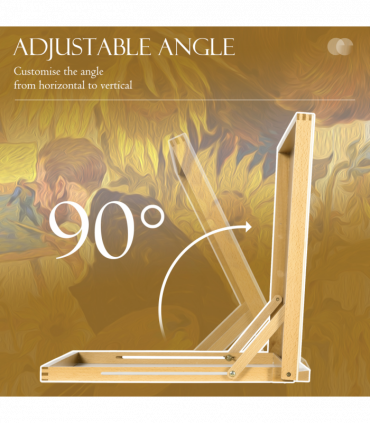 Vinsetto Desktop Table Easel Adjustable Table Top Easel for Adults Beginners