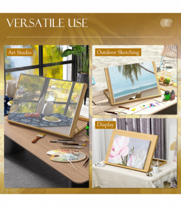 Vinsetto Desktop Table Easel Adjustable Table Top Easel for Adults Beginners