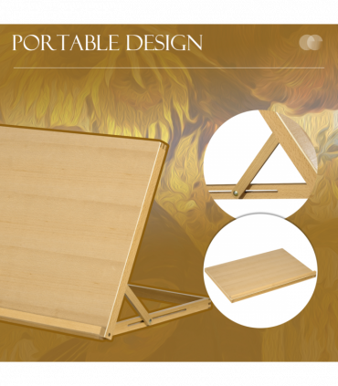 Vinsetto Desktop Table Easel Adjustable Table Top Easel for Adults Beginners
