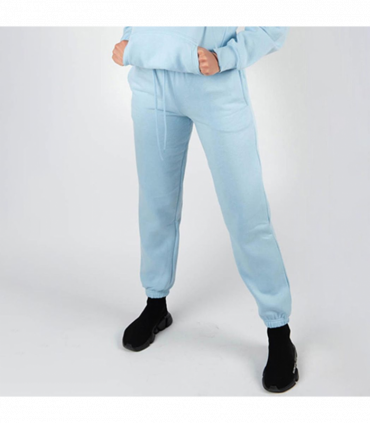 Wellworth Women's Loungewear hoodie & joggers two-piece set, Baby Blue M