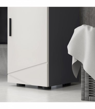 kleankin Bathroom Storage Cabinet, Slim Bathroom Cabinet with Soft Close Door