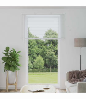 vidaXL Venetian Blind Manual Adjustable White 213 x 160 cm PVC