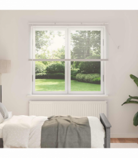 vidaXL Venetian Blind Manual Adjustable White 150 x 160 cm PVC