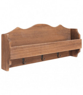 Wall Mounted Coat Rack Brown 50x10x23 cm Wood
