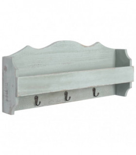 Wall Mounted Coat Rack Green 50x10x23 cm Wood