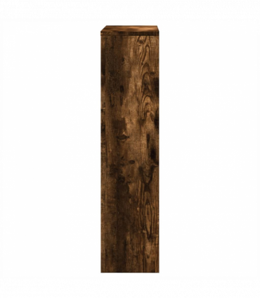 vidaXL Radiator Cover Smoked Oak 104x20x82 cm Engineered Wood