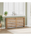 vidaXL Radiator Cover Artisian Oak 175x20x82 cm Engineered Wood