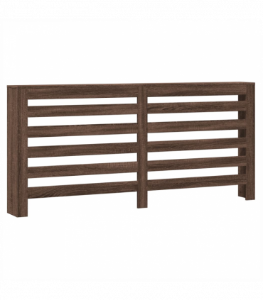 vidaXL Radiator Cover Brown Oak 175x20x82 cm Engineered Wood