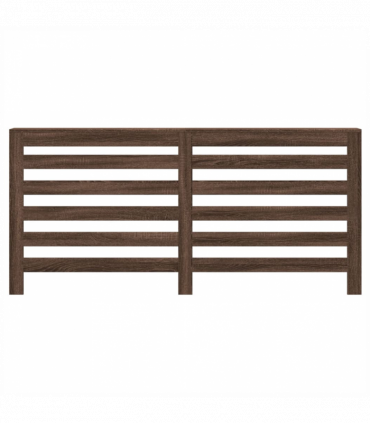 vidaXL Radiator Cover Brown Oak 175x20x82 cm Engineered Wood