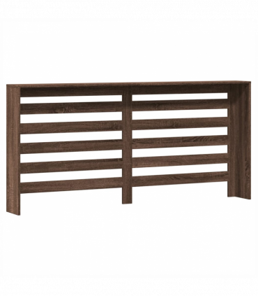 vidaXL Radiator Cover Brown Oak 175x20x82 cm Engineered Wood