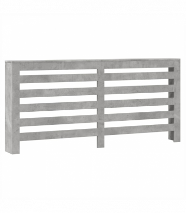 vidaXL Radiator Cover Concrete Grey 175x20x82 cm Engineered Wood