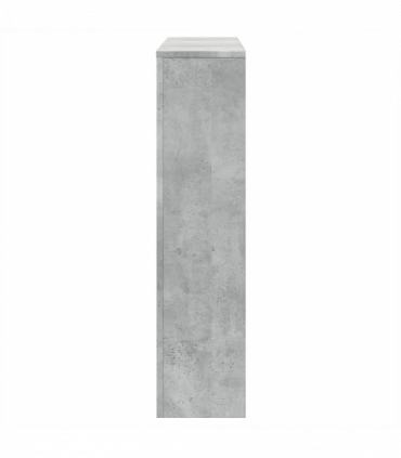 vidaXL Radiator Cover Concrete Grey 175x20x82 cm Engineered Wood