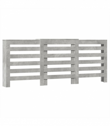 vidaXL Radiator Cover Concrete Grey 205x21.5x83.5 cm Engineered Wood