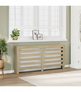 vidaXL Radiator Cover Sonoma Oak 175x20x82 cm Engineered Wood