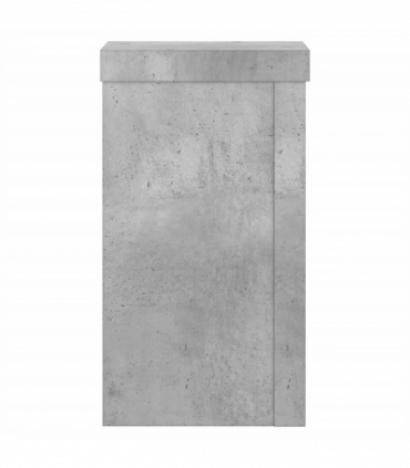 vidaXL Plant Stands 2 pcs Concrete Grey 10x10x18 cm Engineered Wood