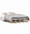 vidaXL Bed Frame 120x200 cm Solid Wood Pine